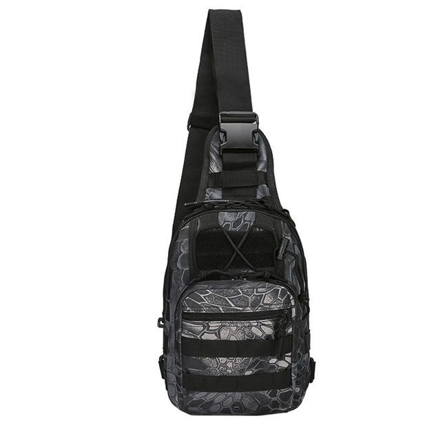 Рюкзак тактичний на одне плече AOKALI Outdoor A14 20L Black Typhon - зображення 2