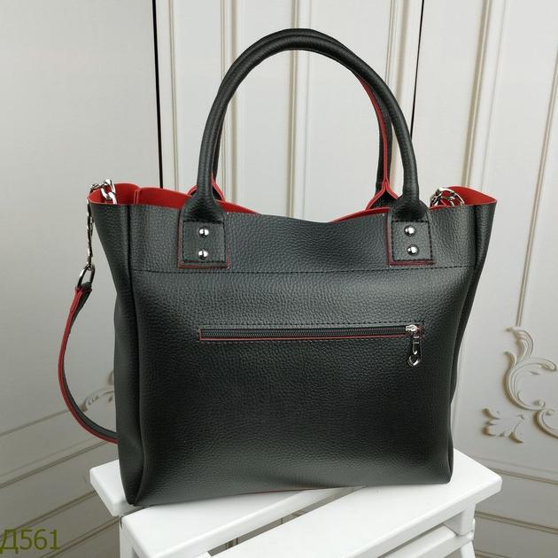 Офисная сумка вмещающая А4, код Д 561, черный с красным от продавца ...