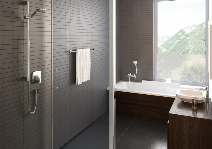 Смеситель для умывальника Hansgrohe Logis 190, 26,6х16,6 см, Хром (71091000) - Фото 5 Смеситель для умывальника Hansgrohe Logis 190, 26,6х16,6 см, Хром (71091000) - изображение 5