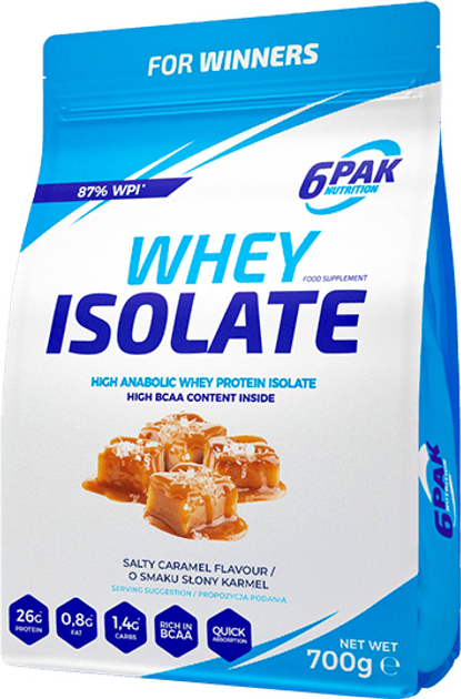 6PAK Whey Isolate 700 g Salty Caramel (5906660531302) - obraz 1