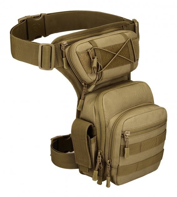 Тактична набедренна сумка, підсумок на стегно SILVER KNIGHT YF-325 койот - зображення 1
