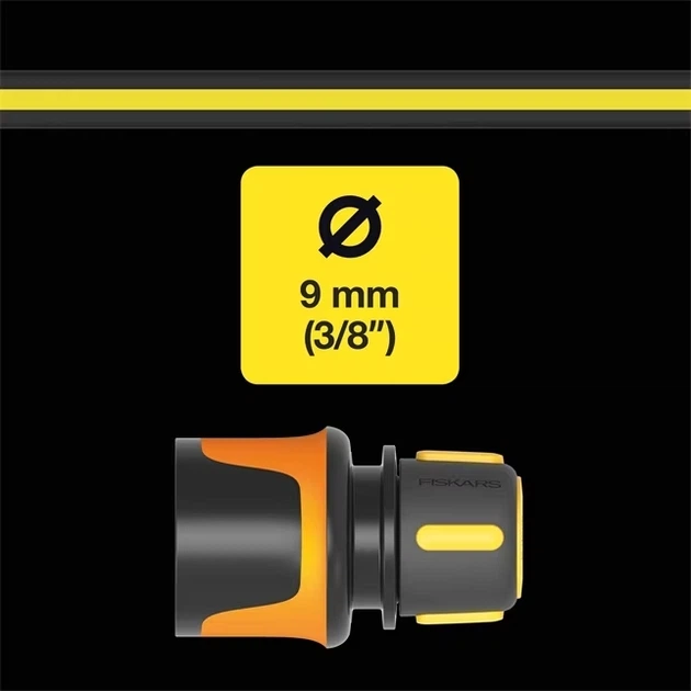 Wąż ogrodowy z zestawem końcówek Fiskars Premium 9 mm (3/8") 15 m Q4 (1027101) - obraz 5