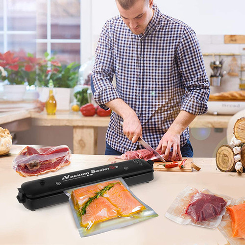 Вакууматор автоматический Vacuum SeaIer-S бытовой вакуумный упаковщик в комплекте с пакетами 25х500см - изображение 4