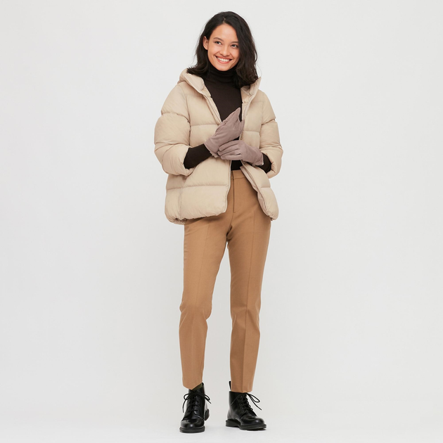Пуховик женский - зимний пуховик Uniqlo UQ0335W XS Бежевый от продавца ...
