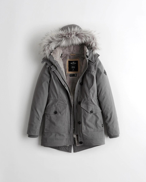 Cozy lined deals down parka hollister