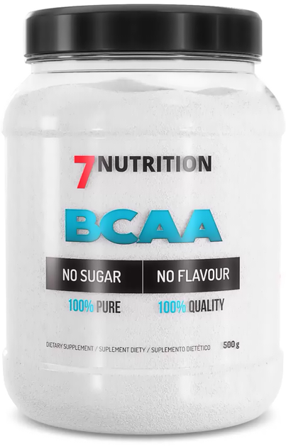 Амінокислоти 7Nutrition BCAA 100% 500 г (5903111089078) - зображення 1