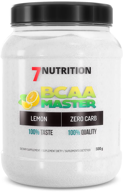 Aminokwasy 7Nutrition BCAA Master 500 g Cytryna (5907222544877) - obraz 1