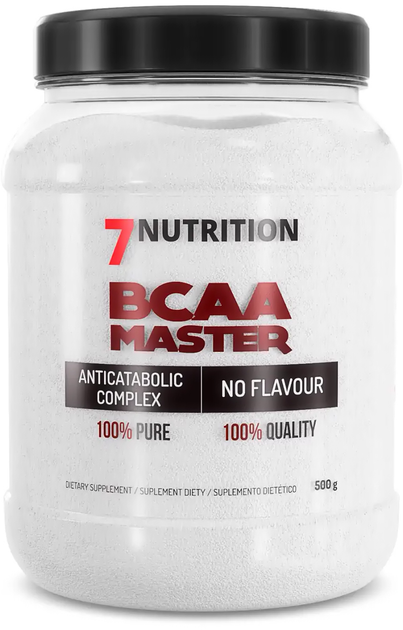 Aminokwas 7Nutrition BCAA Master 500 g Jar Natural (5903111089252) - obraz 1