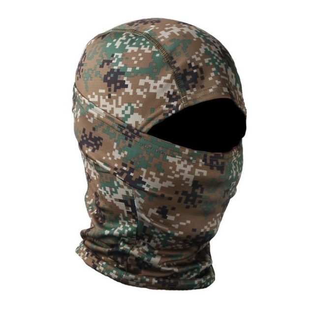 Балаклава маска тактическая легкая Digital Forest пиксель - изображение 1