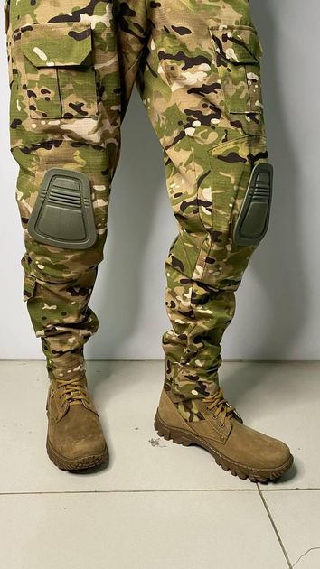 Тактичні штани з наколінниками мультикам ріп-стоп 52 (XL) - зображення 1