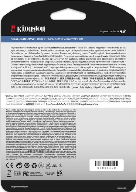 Dysk SSD Kingston Enterprise DC600M 7.68 TB 2.5" SATAIII 3D TLC (SEDC600M/7680G) - Zdjęcie 4 Dysk SSD Kingston Enterprise DC600M 7.68 TB 2.5" SATAIII 3D TLC (SEDC600M/7680G) - obraz 4