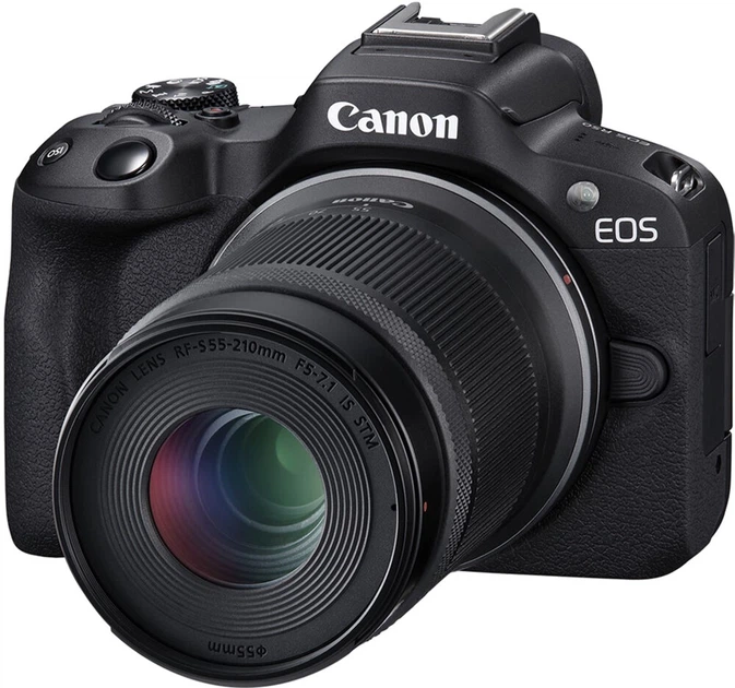 (ほぼ新品)Canon EOS R50 Фотоапарат Canon EOS R50 RF 18-45mm + RF55-210mm Black (5811C034AA