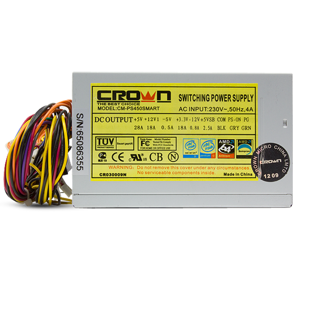 Блок питания для ПК Crown CM-PS450 SMART 450W - изображение 2