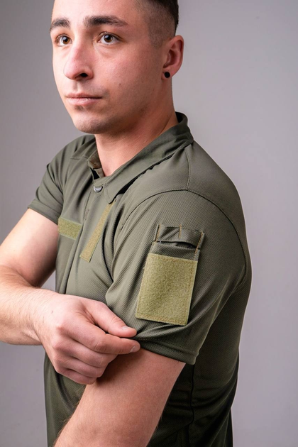 Тактическая футболка поло GorLin 50 Хаки (Т-42) - изображение 2