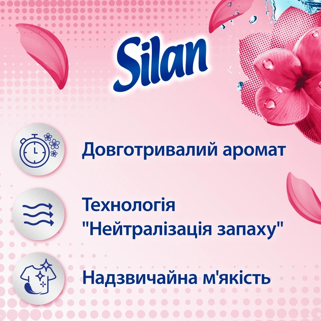 Ополіскувач-кондиціонер для білизни Silan Fresh Control Floral Crisp 2772 мл (9000101582505) - Фото 2 Ополіскувач-кондиціонер для білизни Silan Fresh Control Floral Crisp 2772 мл (9000101582505) - зображення 2
