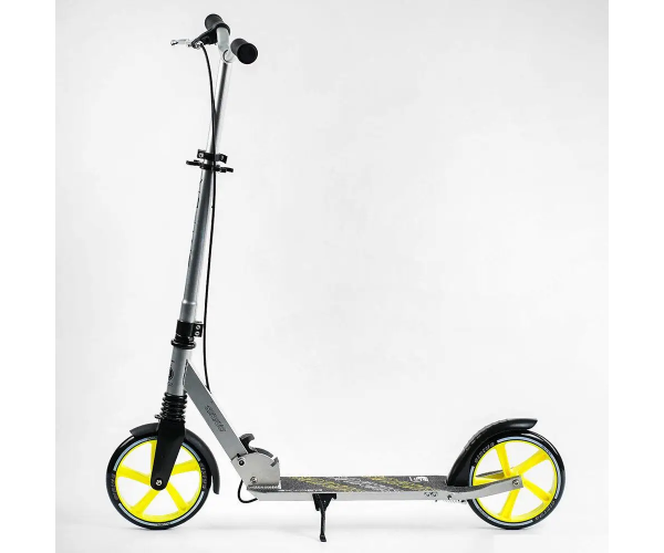 Самокат двоколісний Kids Skyper "Sirius" S-18988 з ручним гальмом і амортизатором - Фото 4 Самокат двоколісний Kids Skyper "Sirius" S-18988 з ручним гальмом і амортизатором - изображение 4
