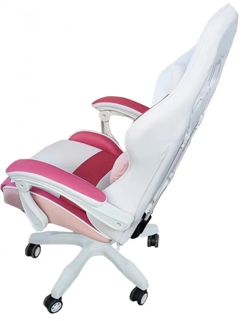 Крісло геймерське Bonro Lady 807 рожево-біле (42300098) - зображення 5