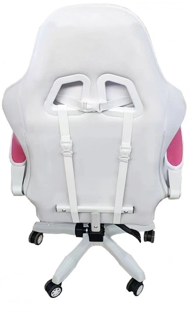 Крісло геймерське Bonro Lady 807 рожево-біле (42300098) - зображення 7