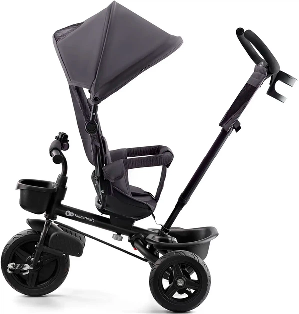 Rowerek trójkołowy KinderKraft Aveo Malachite Grey (KRAVEO00GRY0000) - obraz 3