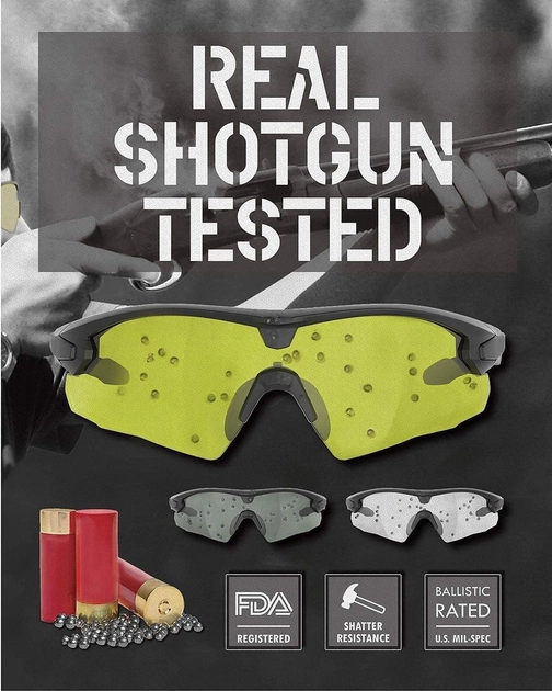 HTS HUNTERSKY Баллистические тактические защитные очки для стрельбы военного класса - изображение 2