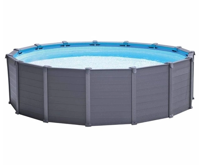 Каркасный бассейн Intex 26384 фильтр-насос, лестница, тент, подстилка 457-122см объем 16805л - изображение 3