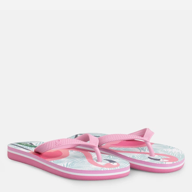 Klapki japonki dziecięce dla dziewczynki United Colors of Benetton 8G3ET1212-909 32 Różowe (8300895220777) - obraz 2