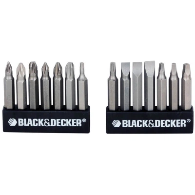 Отвертка Black&Decker с битами PH1, PZ2, SL8, Tx20, SQ1, PZ2, SQ3, L= 50 мм, 19 шт, блистер (A7073) - изображение 5