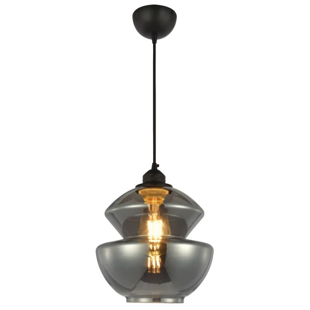 Светильник подвесной Horoz Electric HARMONY-1 стекло хром E27 021-017-0001 - Фото 1 Светильник подвесной Horoz Electric HARMONY-1 стекло хром E27 021-017-0001 - изображение 1