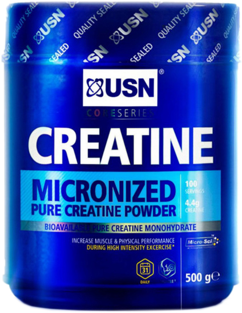 USN Creatine Monohydrate 500 g Jar (6009644650033) - obraz 1