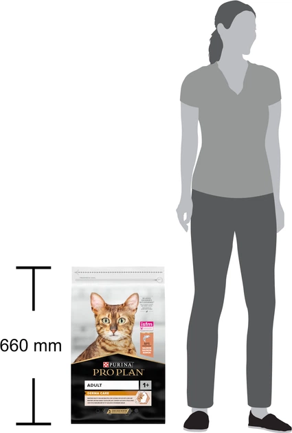 Сухий корм для дорослих котів Purina Pro Plan Adult 1+ Derma Care для підтримки здоров'я шкіри та краси шерсті з лососем 10 кг (DLKPUIKAS0021) - зображення 5