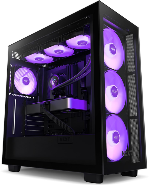 Система жидкостного охлаждения NZXT Kraken RGB 360 мм AIO liquid cooler w/Display, RGB, Hub Fans Black (RL-KR360-B1) - изображение 5