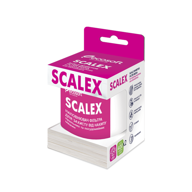 Наполнитель для фильтров от накипи Ecosoft SCALEX 200 мл - Фото 1 Наполнитель для фильтров от накипи Ecosoft SCALEX 200 мл - изображение 1
