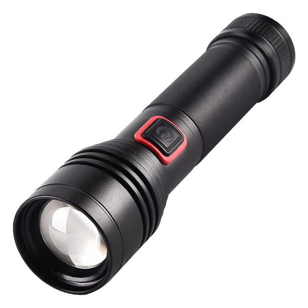 Потужний ліхтар ручний 15 Вт, Акумулятор 8800 mAh, з USB-Type-C заряджання та ZOOM, X-Balog BL-P02-P50 - Фото 7 Потужний ліхтар ручний 15 Вт, Акумулятор 8800 mAh, з USB-Type-C заряджання та ZOOM, X-Balog BL-P02-P50 - зображення 7
