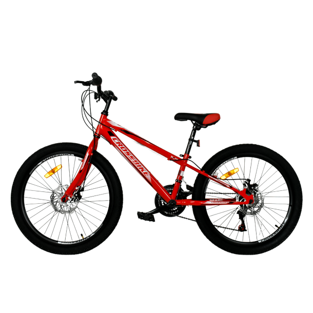Гірський велосипед Crossbike Spark Disk 26" Рама-13" Алюмінієва рама, Червоний - зображення 3