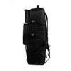Тактический туристический супер-крепкий рюкзак трансформер 5.15.b 40-60 литров черный с поясным ремнем Кордура 500 ден - изображение 2