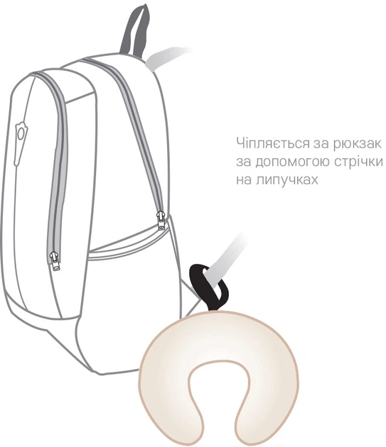 Подушка Sonex Ideal для путешествий 30x35х10 см Бежевая (SO102435) - Фото 4 Подушка Sonex Ideal для путешествий 30x35х10 см Бежевая (SO102435) - изображение 4