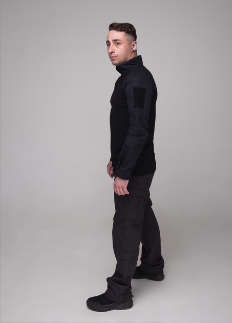 Костюм тактичний сорочка убакс та штани Карго GorLin 48 Чорний (БР24/Т44) - зображення 2