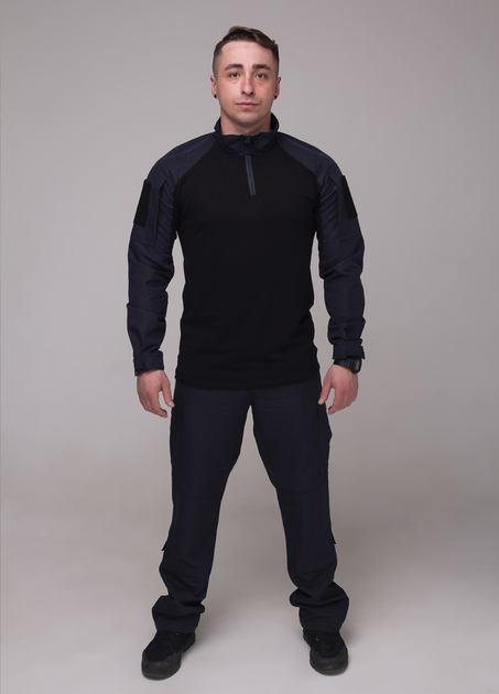 Костюм тактический рубашка убакс и брюки Карго GorLin 50 Синий (БР24/Т44) - изображение 1
