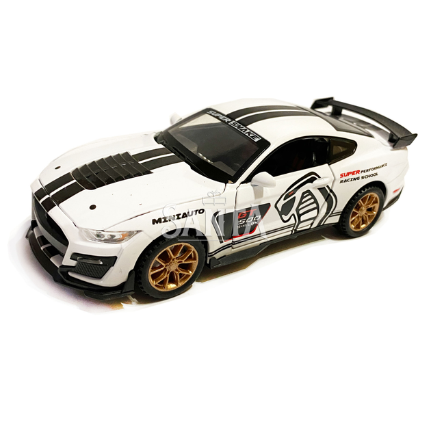 Машинка металлическая Ford Mustang Shelby GT500 "AutoExpert" Форд Мустанг шелби GT500 белый 16*6*6 см (LF - 03608) - Фото 2 Машинка металлическая Ford Mustang Shelby GT500 "AutoExpert" Форд Мустанг шелби GT500 белый 16*6*6 см (LF - 03608) - изображение 2