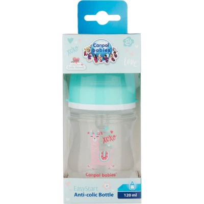 Бутылочка для кормления Canpol babies EasyStart - Toys с широким отверстием 120 мл (35/220_gre) - изображение 2