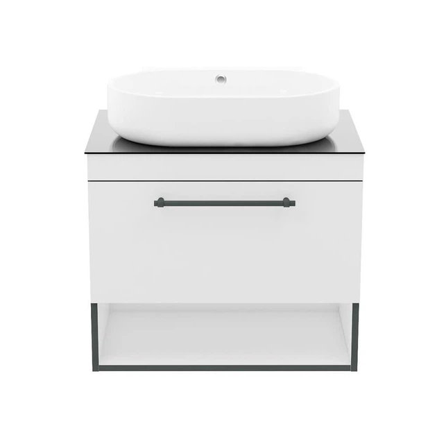 Тумба с умывальником IMPRESE BLACK EDGE f32117W, белый - изображение 3