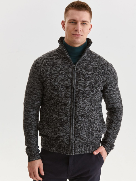 Кофта чоловіча Top Secret SSW3414SZ L Сіра (5903411417809) - зображення 4