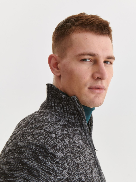 Кофта чоловіча Top Secret SSW3414SZ L Сіра (5903411417809) - зображення 5