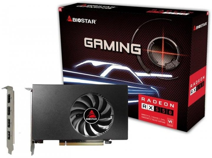 Відеокарта Biostar RX550-4GB 4HDMI 4GB GDDR5 (RX550-4GB 4HDMI) – фото ...