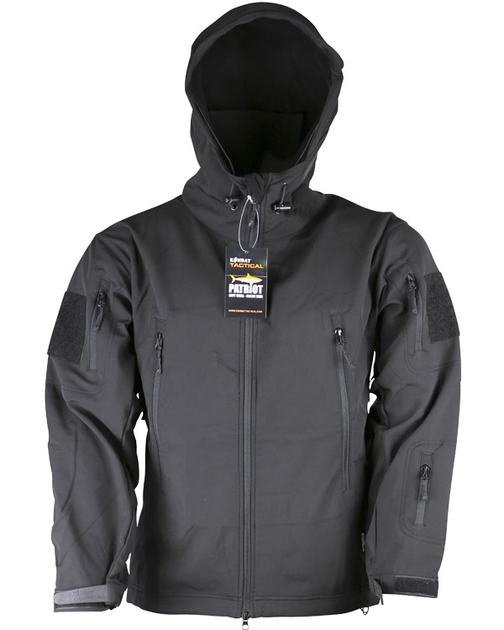 Куртка тактична KOMBAT UK Patriot Soft Shell Jacket чорний (kb-pssj-blk) - зображення 2
