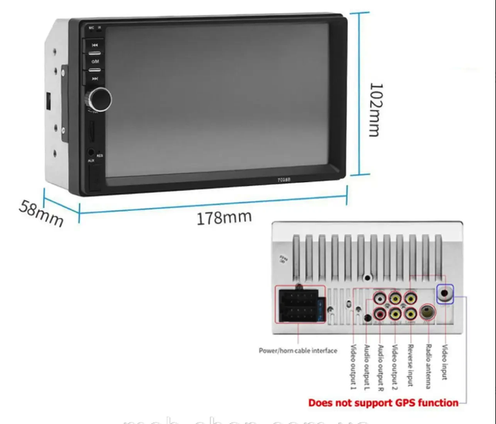 2din Магнитола 7018 USB+SD+Bluetooth - изображение 3