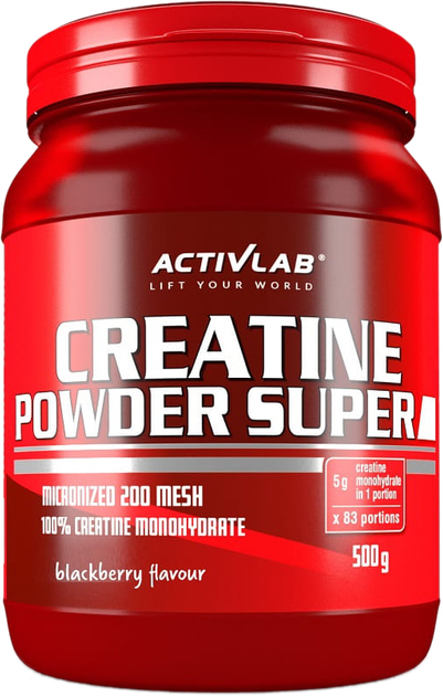 Kreatyna ActivLab Creatine Powder Super 500 g Jar Blackcurrant (5907368875057) - obraz 1