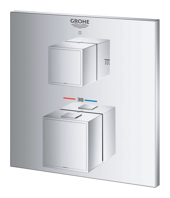 Термостат прихованого монтажу на 2 споживача Grohe Grohtherm Cube (24154000) kr - изображение 2