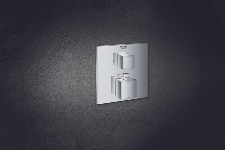 Термостат прихованого монтажу на 2 споживача Grohe Grohtherm Cube (24154000) kr - изображение 4