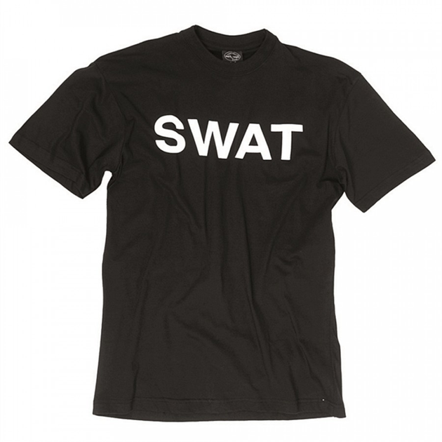 Футболка Swat Mil-Tec Black S Тактическая мужская - изображение 1